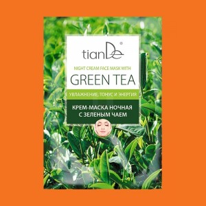 Nočná krémová maska Zelený čaj